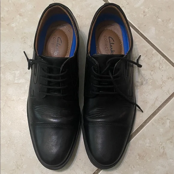 Clarks | Shoes | Clarks Mens Classic Black Oxfords | Poshmark display picture 2
